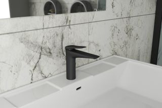 Смеситель для умывальника,черный RUSH Nevis (NE1735-12black)